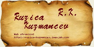Ružica Kuzmančev vizit kartica